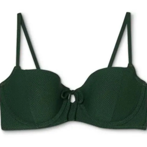☀️💚Women's Green Underwire Bikini Top - Picture 8 of 10